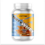 Suplemento em pó Tasty Whey sabor doce de leite em pote de 900g